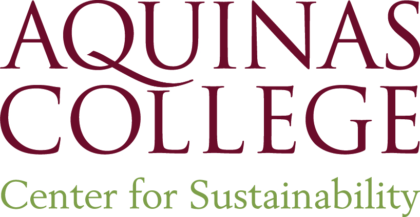 "Aquinas College Center for Sustainability" logo