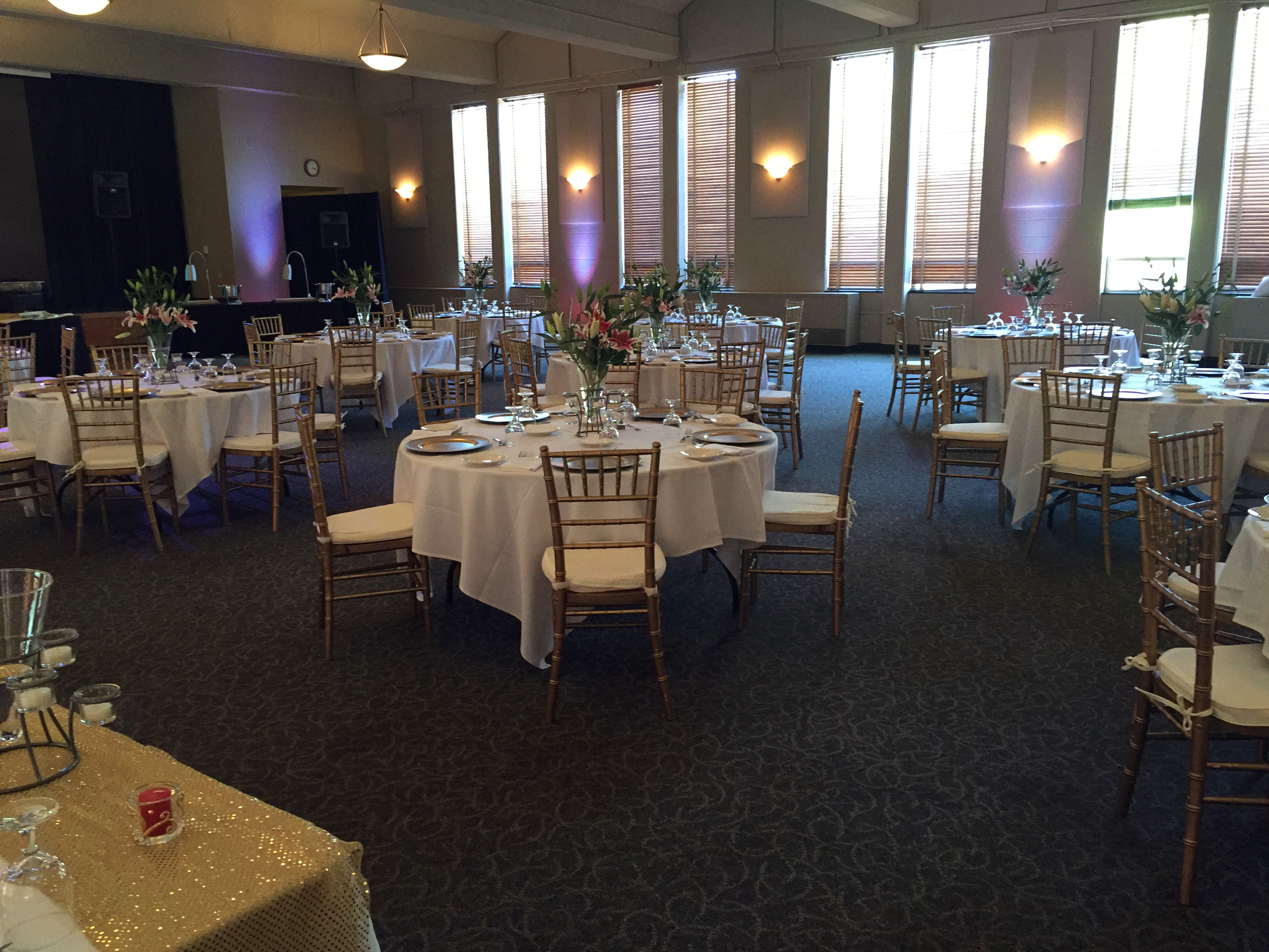 wedding reception arrangement