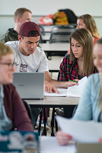 students in a classroom 