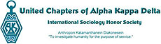 "United Chapters of Alpha Kappa Delta International Sociology Honor Society" with logo