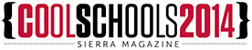 "Cool Schools 2016 Sierra Magazine" banner