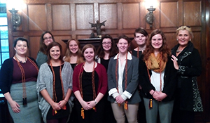 Group photo of students and professors