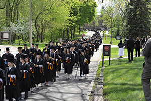 Aquinas graduates during commencement