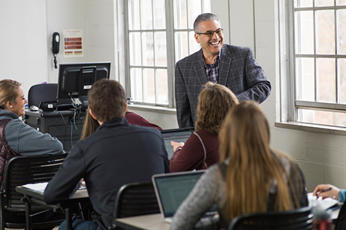 professor teaching class