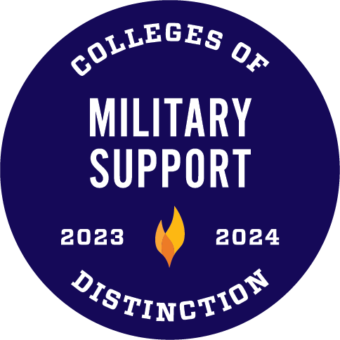 Colleges of Distinction Military Support Badge 2023-2024