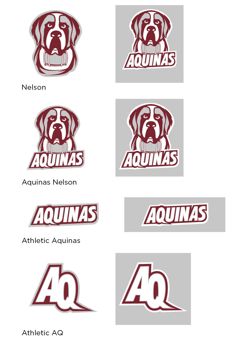 Spirit logos with a white stroke belong on a gray background