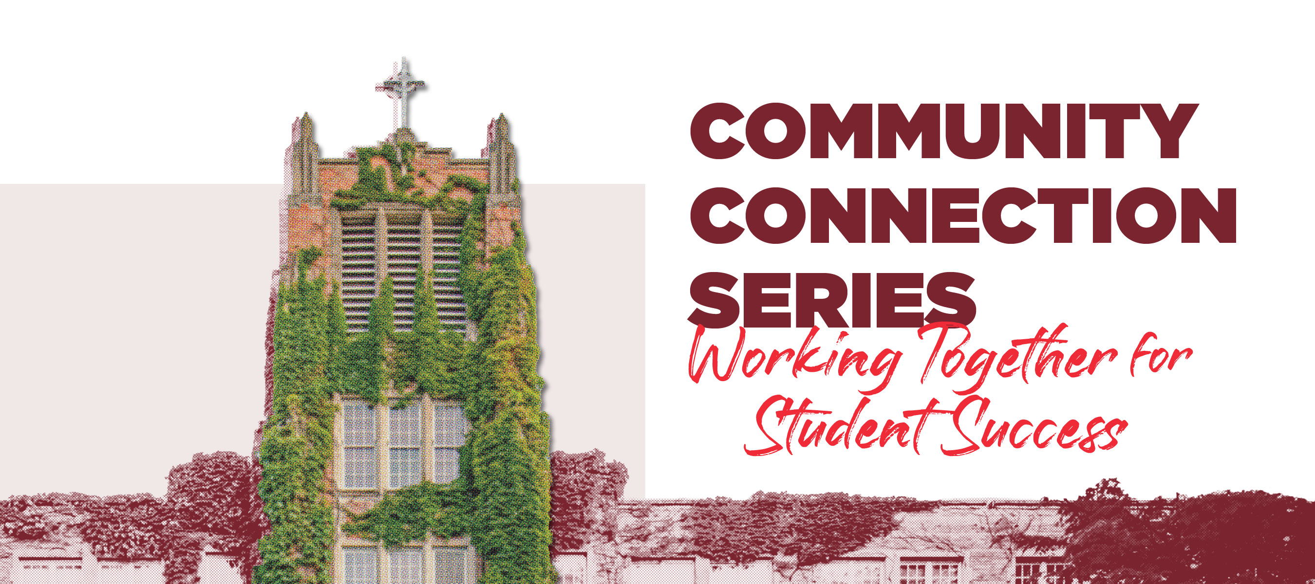 Community Connection Aquinas Graphic theme Student Success