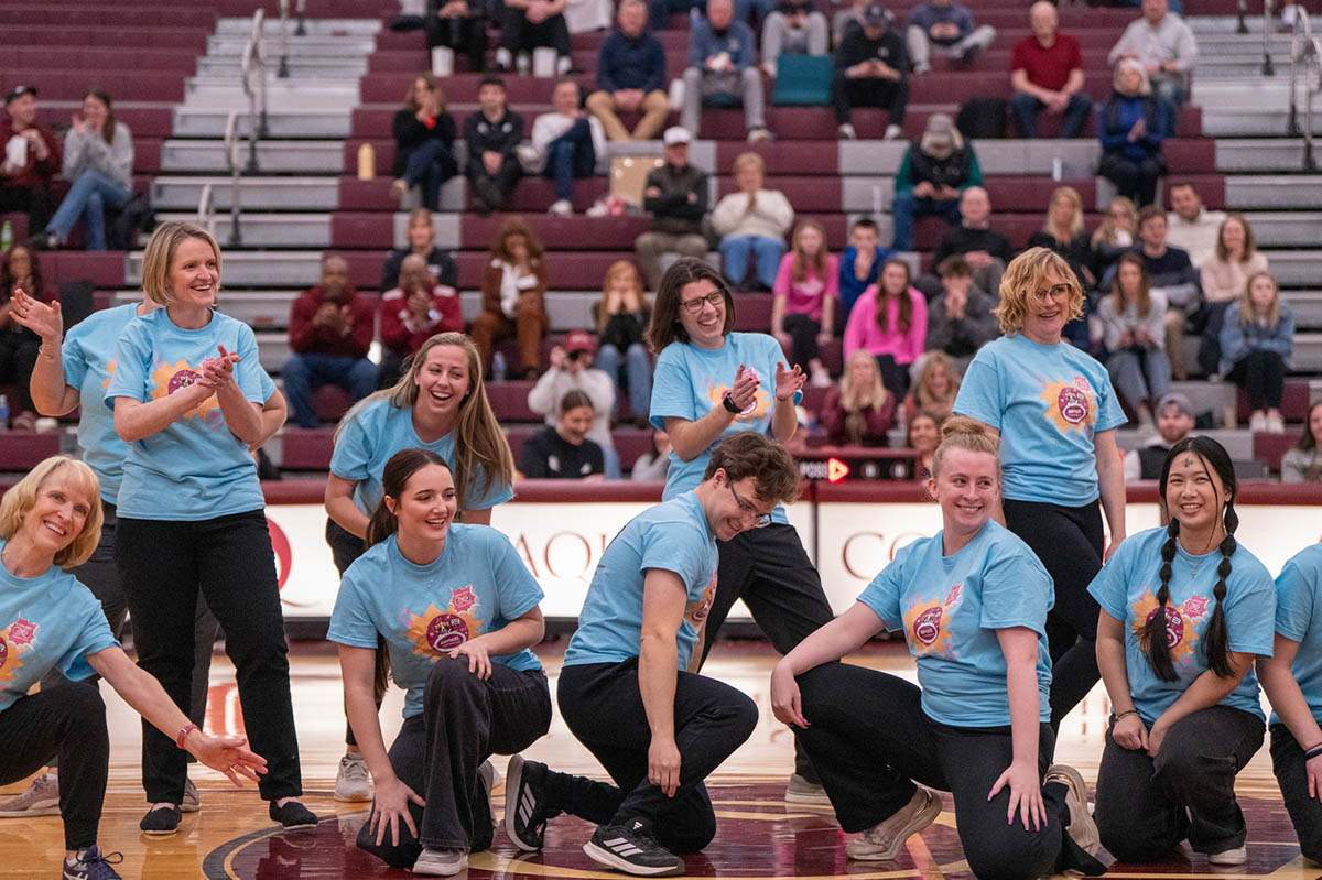 Landing pose from the K-pop dance