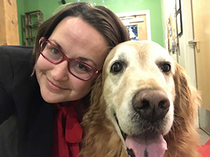 Leann Secord w/ Dog
