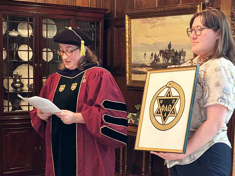 Phi Alpha Theta ceremony