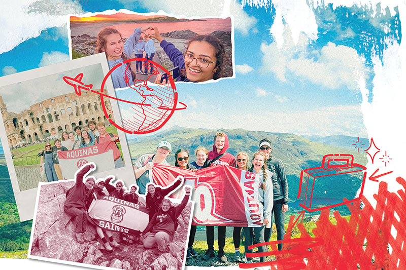 Collage of global studies photos 