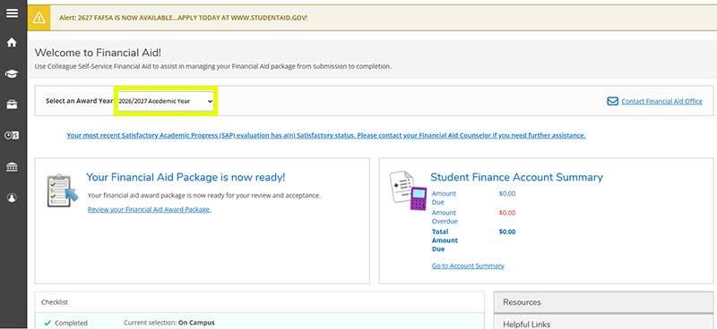 Step 4 Financial Aid