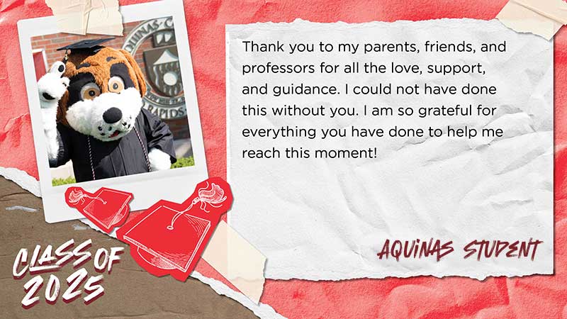 Example of Thank You message