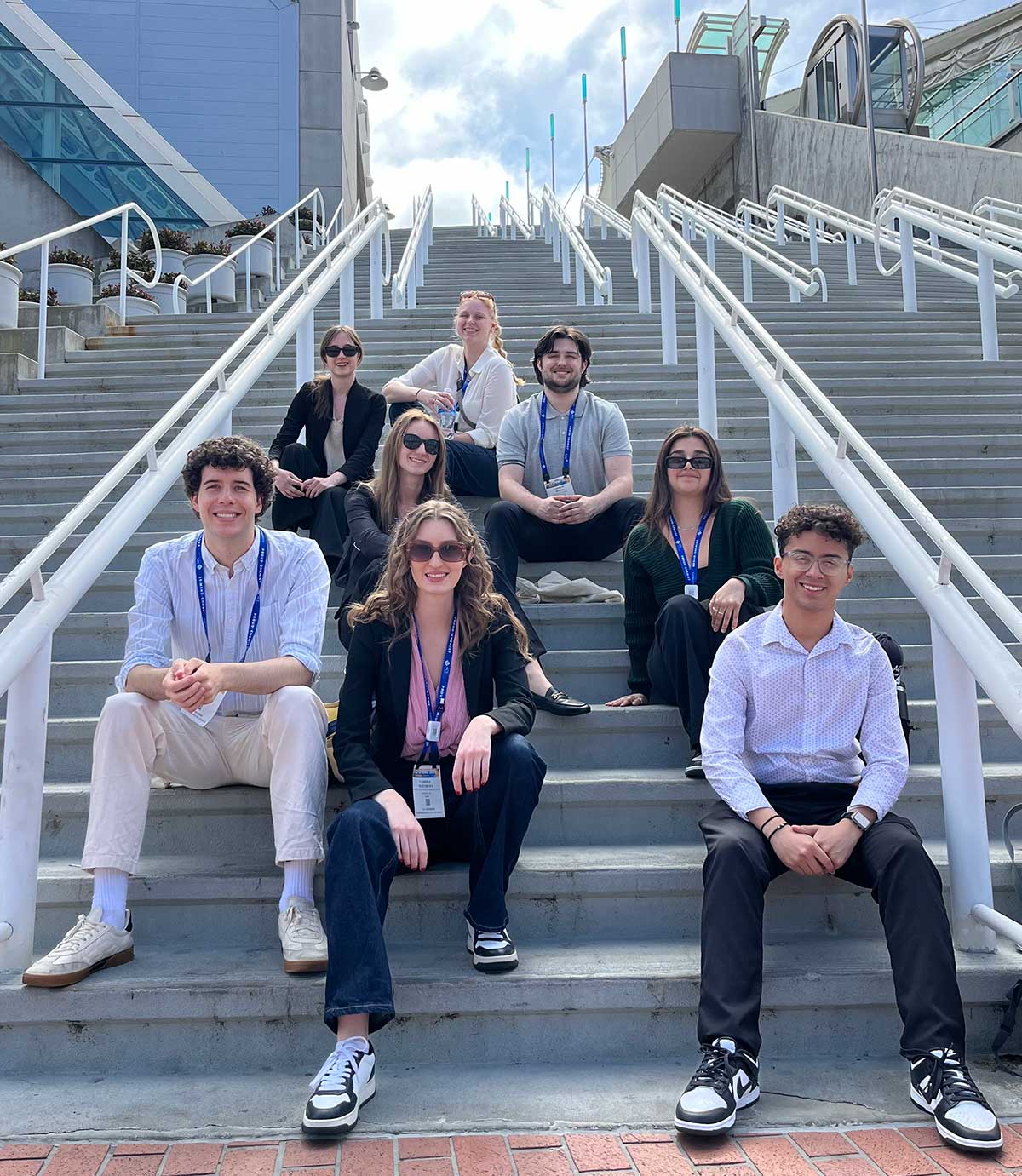 ACS Aquinas students on steps