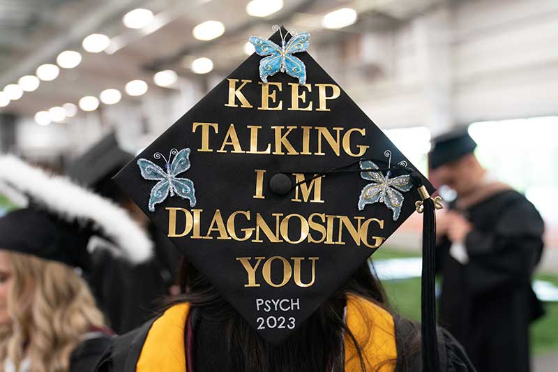 Psychology graduate's cap