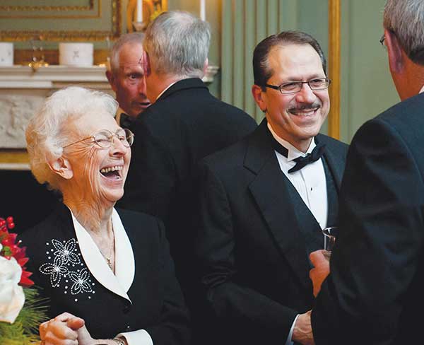 Sr. Aquinas Weber and Dr. Juan Olivarez