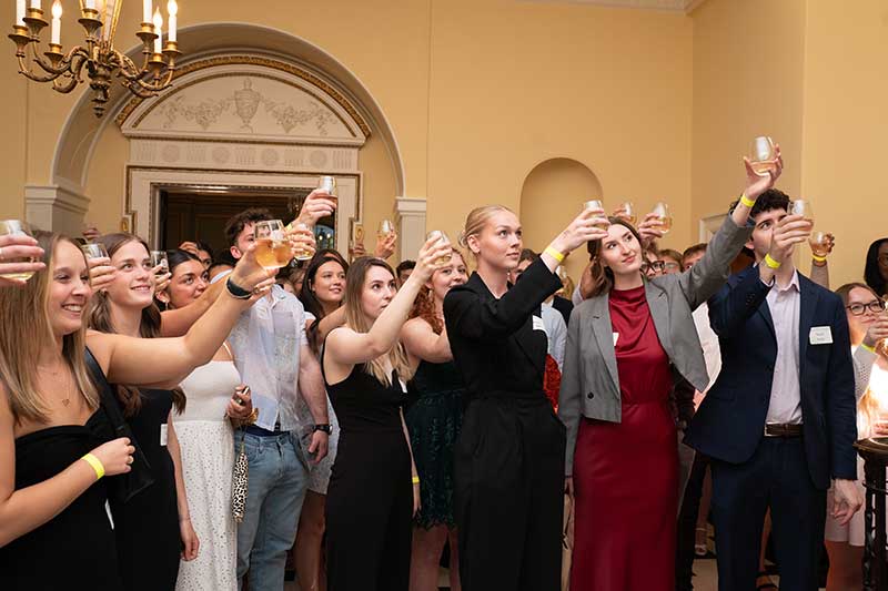 Toast to the Tassel Group Photo
