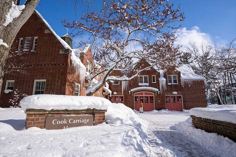 Cook Carriage House in the Winter